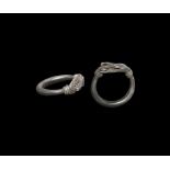 Viking Silver Ring with Axehead