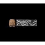 Mesopotamian Cylinder Seal with Linear Pattern