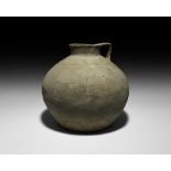 Large Bronze Age Decorated Bulbous Pitcher