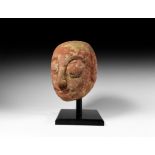 Chinese Ming Red Stone Head