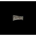 Iron Age Celtic Silver Axe Pendant