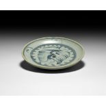 Chinese Tek Sing Shipwreck Blue and White Porcelain Plate