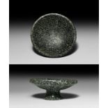 Achaemenid Granodiorite Footed Plate