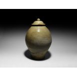 Chinese Tang Semi-Glazed White Jar