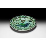 Ottoman Iznik Dish with Bird