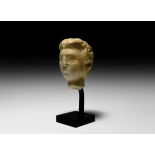 Roman Marble Head of a Mother