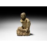 Gandharan Seated Male Figure