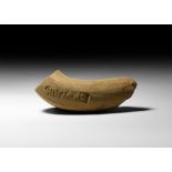 Roman Stamped Olive Oil Amphora Handle