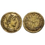 Theodosius I - Two Emperors Gold Plated Solidus