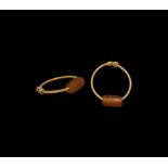 Roman Child's Gold Ring with Gemstone
