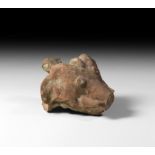 Tudor Animal Head Vessel Fragment