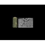 Cylinder Seal with Contest Scene