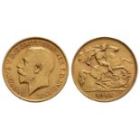 George V - 1911 - Gold Half Sovereign