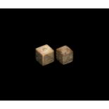 Roman Bone Dice Pair