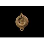 Roman Oil Lamp with Sol