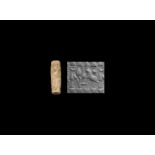 Cylinder Seal with Animals, Tree and Star