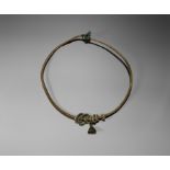 Iron Age Celtic Neck Torc with Rings