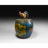 Japanese Vessel with Rooster