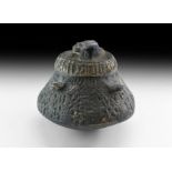 Islamic Carved Stone Lidded Vessel