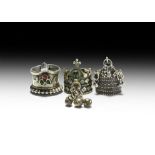 Central Asian Silver Bridal Ring Collection