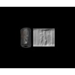 Old Babylonian Cylinder Seal with Gods