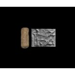 Mesopotamian Cylinder Seal with Archer