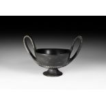 Etruscan Bucchero Ware Kantharos Cup