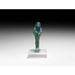 Egyptian Turquoise and Blue Shabti