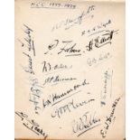 AUTOGRAPHS. An album of sport autographs, the majority cricket or golf, including leaves signed by