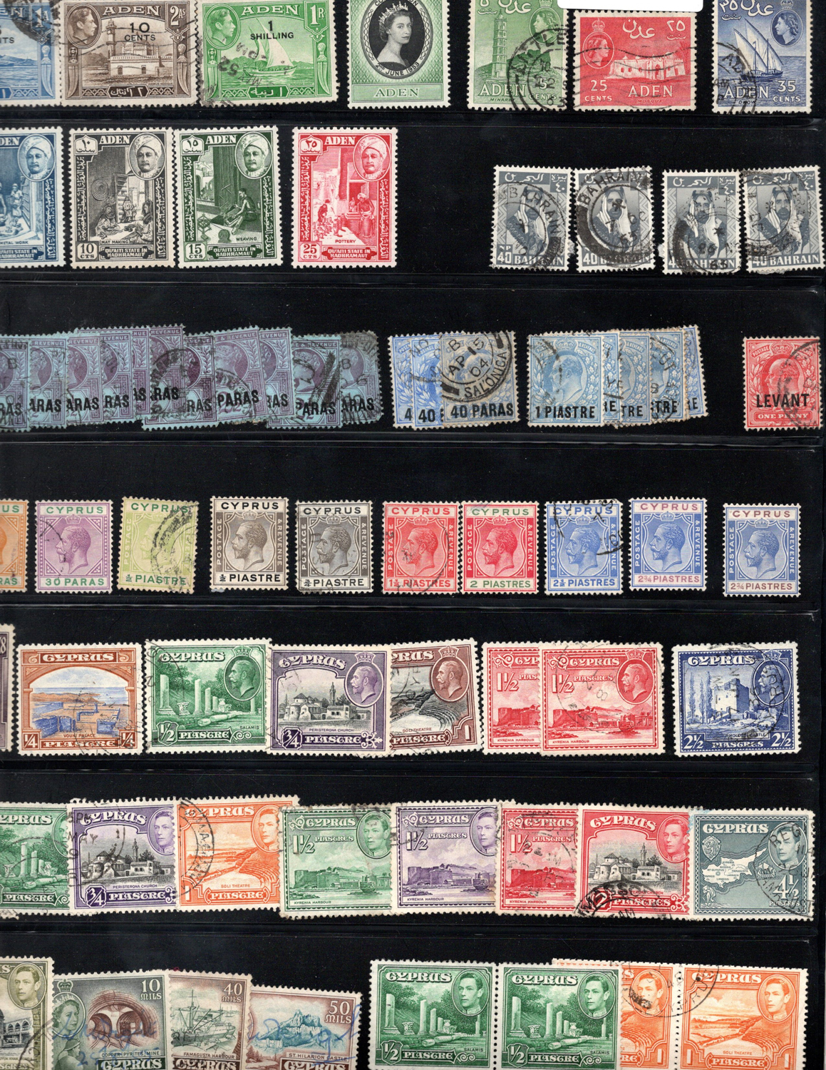 A collection of world stamps in albums and stock books, including Great Britain 1d reds, some - Image 2 of 3