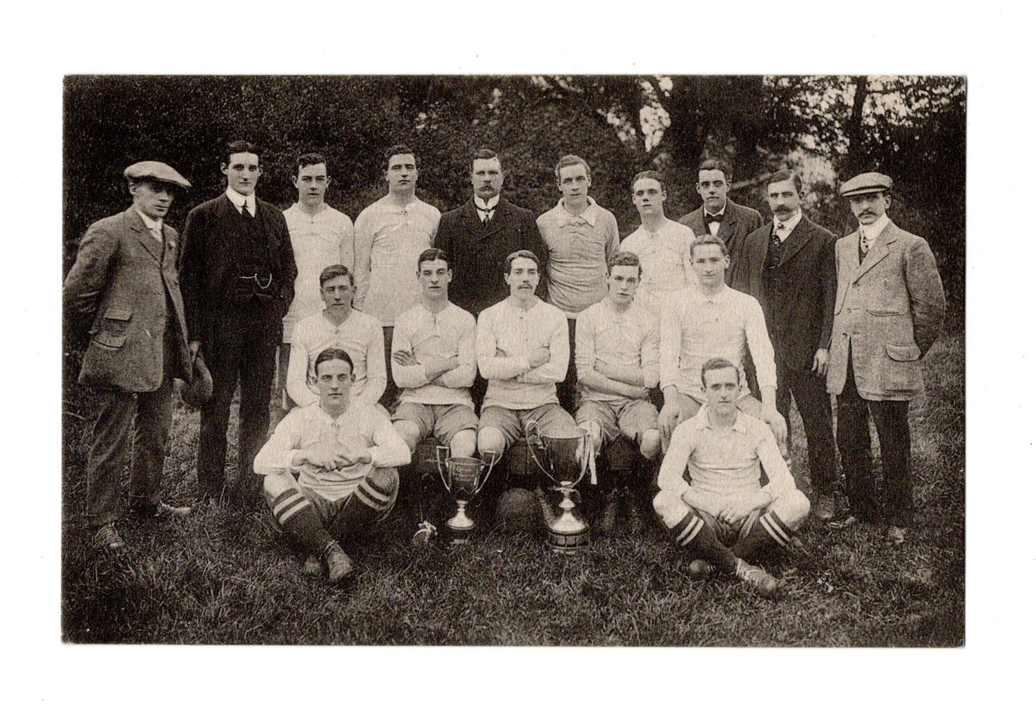 A group of 3 postcards of football interest, including photographic postcards titled 'Tottenham - Image 2 of 3