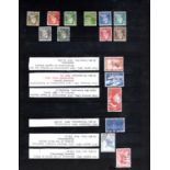 A collection of Denmark stamps, including two stock books with used stamps from 1870, and mint