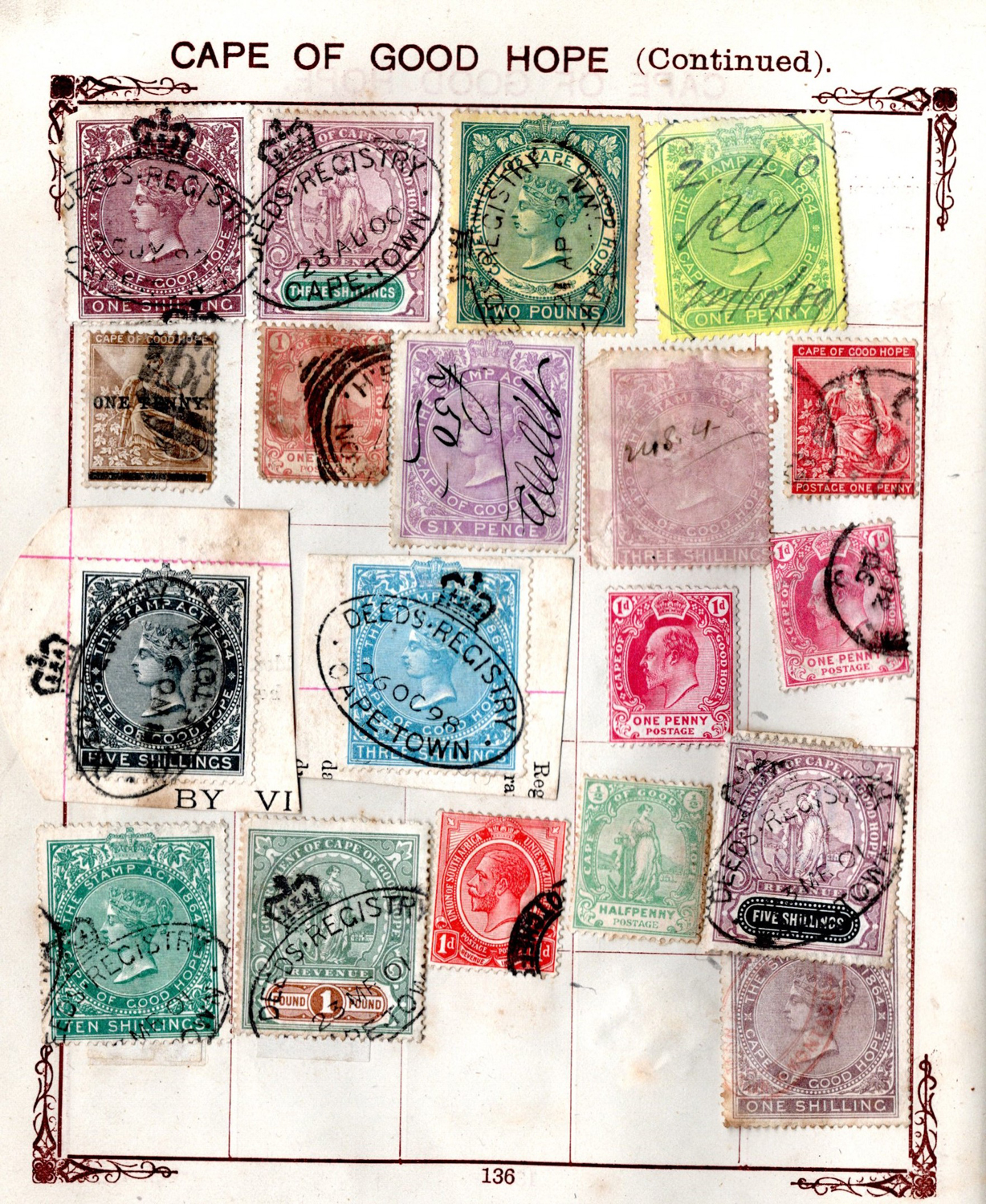 A collection of old stamp albums, including Imperial, Lincoln, Strand, early stuck down album with - Image 2 of 7