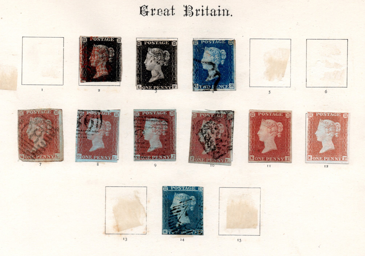 A Great Britain stamp collection in two Windsor albums and two other albums, including two 1840 1d