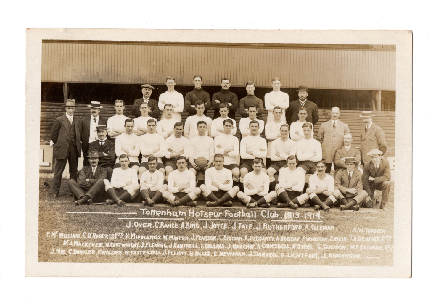 A group of 3 postcards of football interest, including photographic postcards titled 'Tottenham