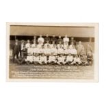 A group of 3 postcards of football interest, including photographic postcards titled 'Tottenham