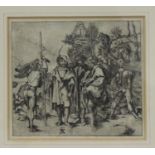 Johann Gottlieb Prestel, after Albrecht Dürer - A Group of Soldiers holding Weapons including a