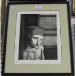 Ian Darragh - 'Piero Hat', 20th century etching with aquatint, signed, titled, inscribed 'A/P',