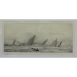 William Lionel Wyllie - Cowes Week, Yachts Racing in Squally Weather, early 20th century