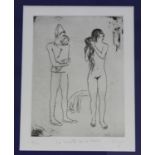 Elmyr De Hory, after Pablo Picasso - 'La Toilette de la Mere', 20th century etching, signed,