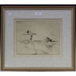 Nat Long - 'The Sprite', early 20th century etching, signed, titled and editioned 19/75 in pencil,