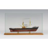 A Classic Ship Collection model CSC 4003 'Oceanic', in a clear plastic and wood display case,