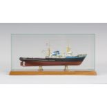 A Classic Ship Collection model CSC 4006 'Zwarte Zee', in a clear plastic and wood display case,