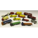 Thirteen Dinky Supertoys commercial vehicles, including a No. 942 Foden tanker 'Regent', a Foden