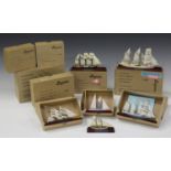 Five Laguna 1:400 scale models of the sailing ships 'Lili Marleen', 'Fridtjof Mansen', '