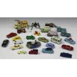 A collection of Corgi Toys vehicles, including a No. 1106 Decca mobile airfield radar, two