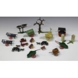 A good collection of Britains and other lead farm animals, figures, zoo animals and accessories,