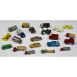 A good collection of Matchbox 1-75 cars, commercial vehicles and army vehicles, a Kingsize No. 8