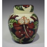 A Moorcroft Simeon pattern ginger jar and cover, designed by Philip Gibson, circa 2002, height