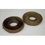 A Chinese ring-formed trinket/necklace basket, late Qing dynasty, finely worked to the base and